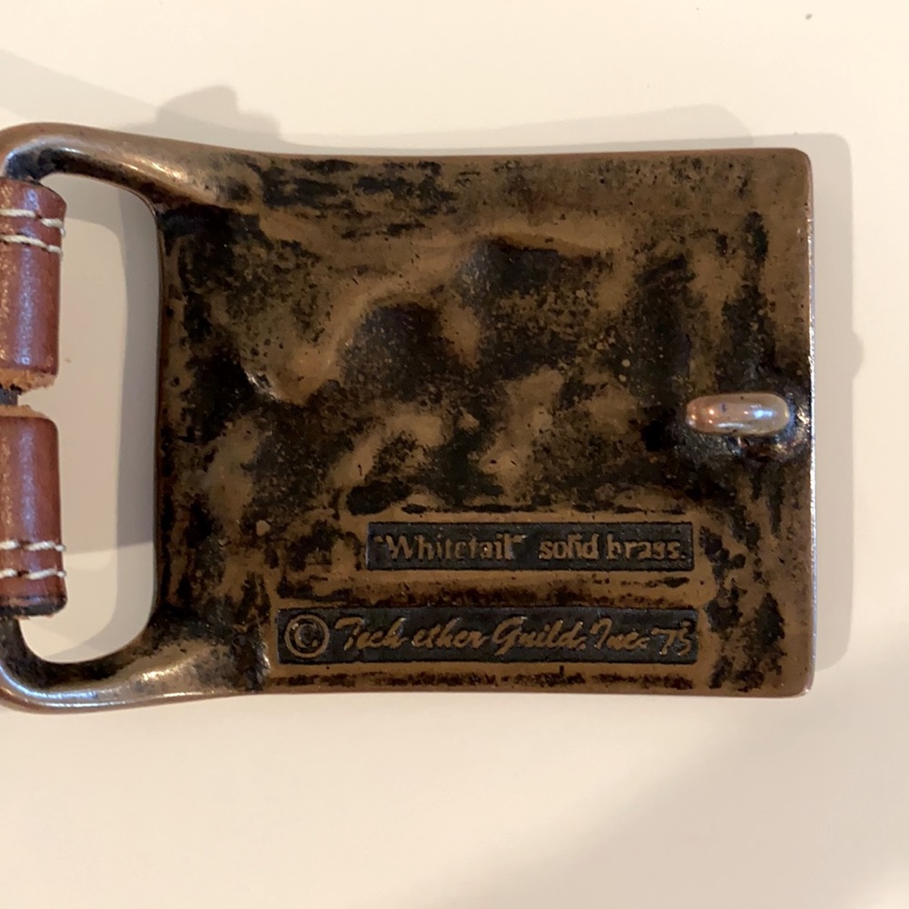 Euc Belt With Tech Ether Guild Solid Brass Buckle - image 4